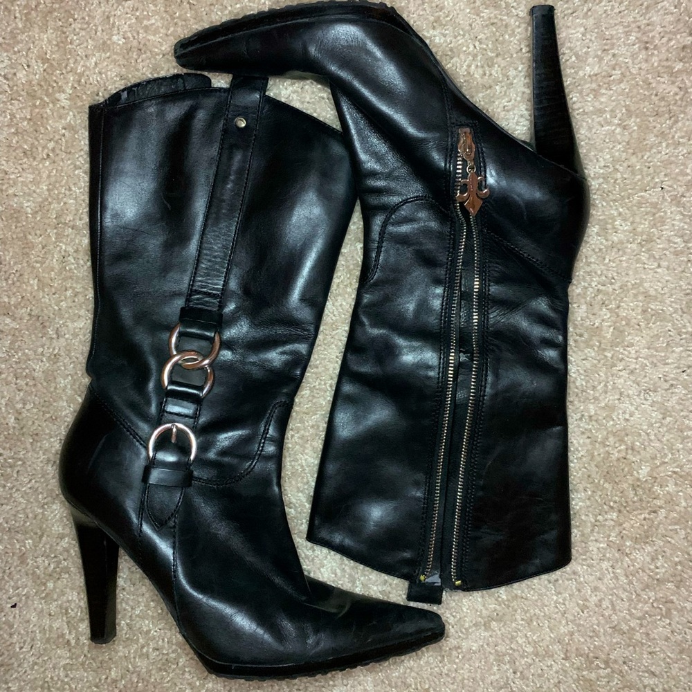 Black Nine West Mid-Ankle Boots